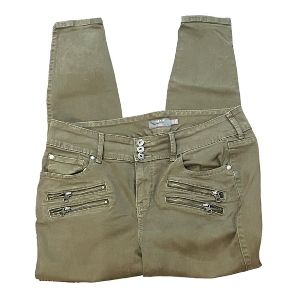 Torrid size 14R army green jeggings EUC - Picture 5 of 10